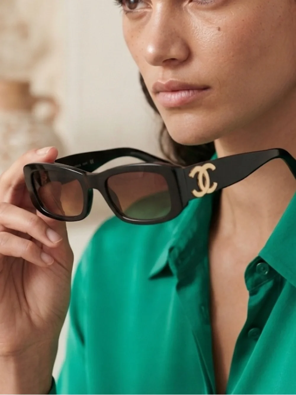 CHANEL Logo Unisex Sunglasses